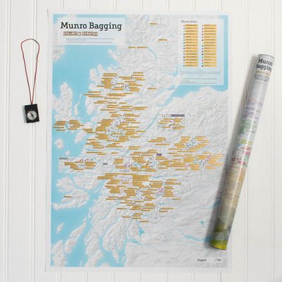 Munro Bagging Collect and Scratch Print - Munro Bagging Collect & Scratc - Bøker - Maps International Ltd - 9781910378199 - 22. mai 2017