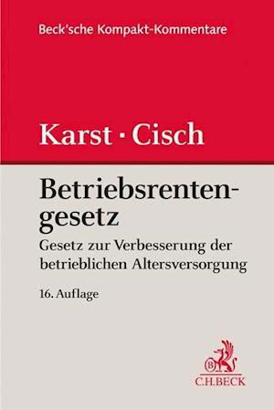 Cover for Michael Karst · Betriebsrentengesetz (Hardcover Book) (2021)