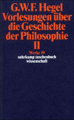 Cover for Georg Wilhelm Friedrich Hegel · Suhrk.TB.Wi.0619 Hegel.Vorl.Gesch.Ph.2 (Book)