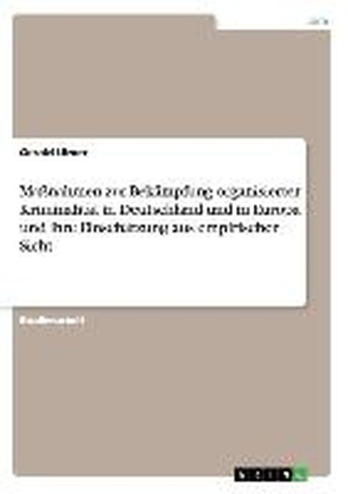 Cover for Ulmer · Maßnahmen zur Bekämpfung organisi (Book) [German edition] (2011)