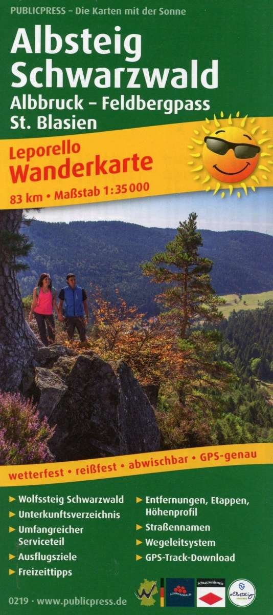 Albsteig - Black Forest, hiking map 1:35,000 -  - Boeken - Freytag-Berndt - 9783899202199 - 8 augustus 2018