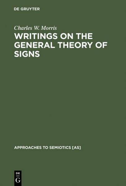 Cover for Morris · Writings on the General Theory o (Bog) (1971)