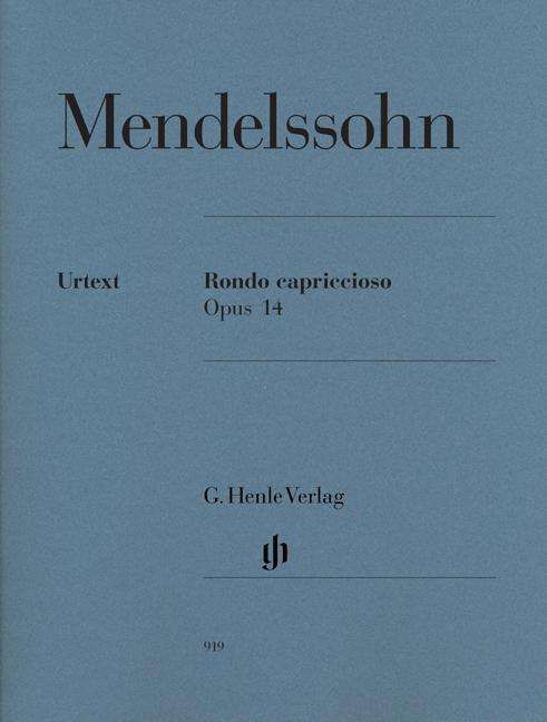 Rondo Capric.op.14,Kl.HN919 - Mendelssohn - Books - SCHOTT & CO - 9790201809199 - April 6, 2018