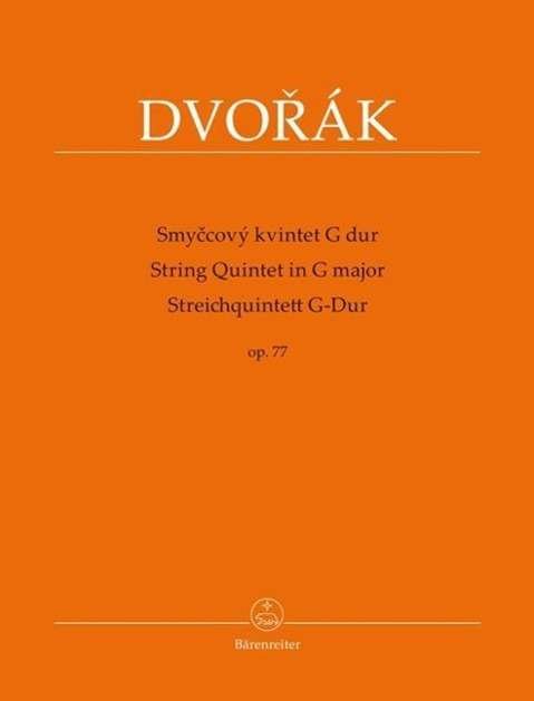 Cover for Dvorak · Streichquintett G-Dur (Smycový k (Bok)