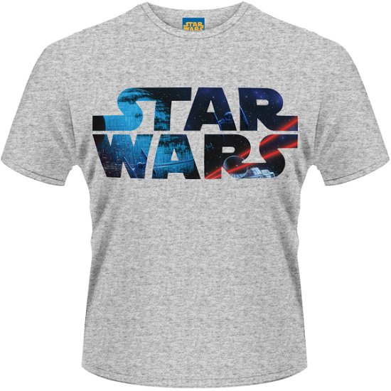 Cover for Star Wars · Space Logo Grey (T-shirt) [size XL] (2014)