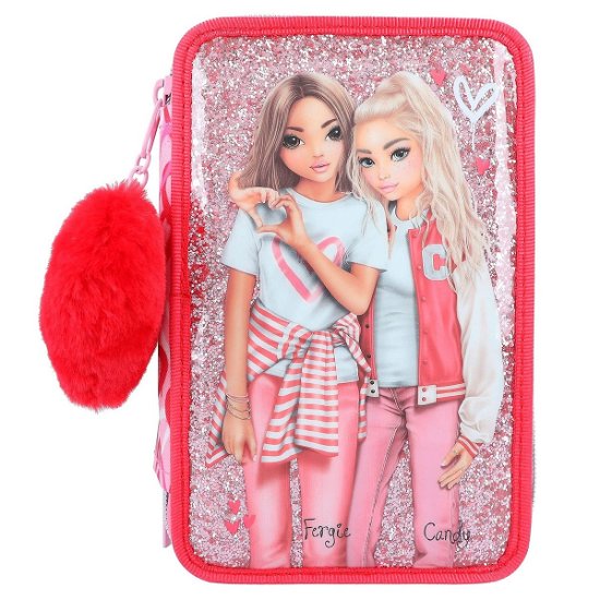 Cover for Topmodel · Trippel PencilcaseÂ with Plush Heart - One Love - (0412230) (Leketøy)