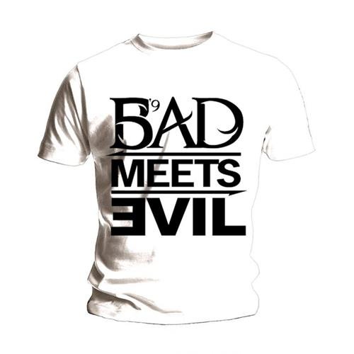Cover for Eminem · Eminem Unisex T-Shirt: Bad Meets Evil (T-shirt) [size S] [White - Unisex edition]