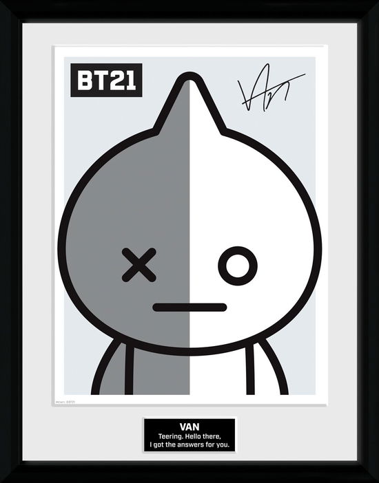 BT21 Van Framed Print 30cm x 40cm - Bt21 - Gadżety - BT21 - 5028486423200 - 11 października 2019