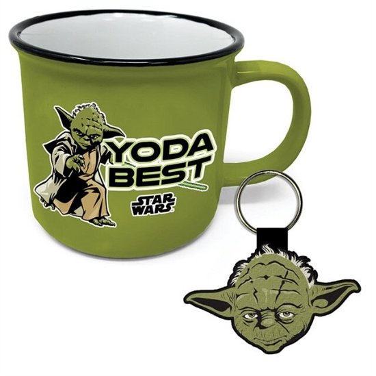 Star Wars Yoda Best Campfire Mug & Keyring - Star Wars - Merchandise - STAR WARS - 5050293859200 - 15. november 2021