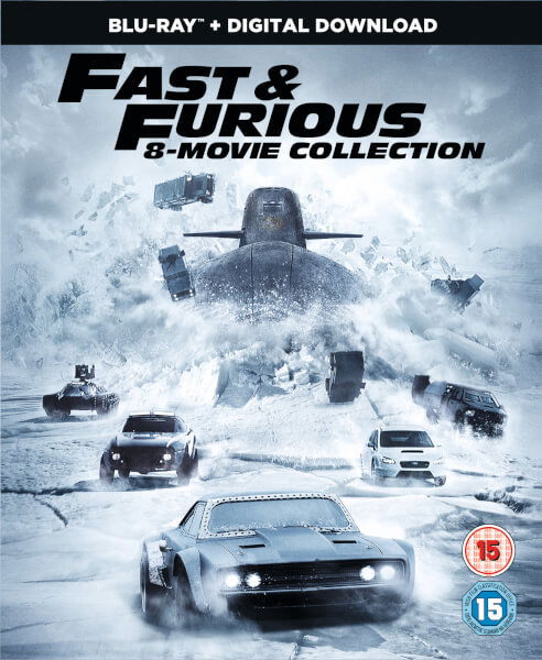 Cover for Fast and Furious: 8 Film Colle · Fast and Furious 1 to 8 Movie Collection (Blu-ray) (2017)