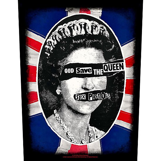 The Sex Pistols Back Patch: God Save the Queen - Sex Pistols - The - Merchandise - ROCKOFF - 5055339794200 - 19. august 2019