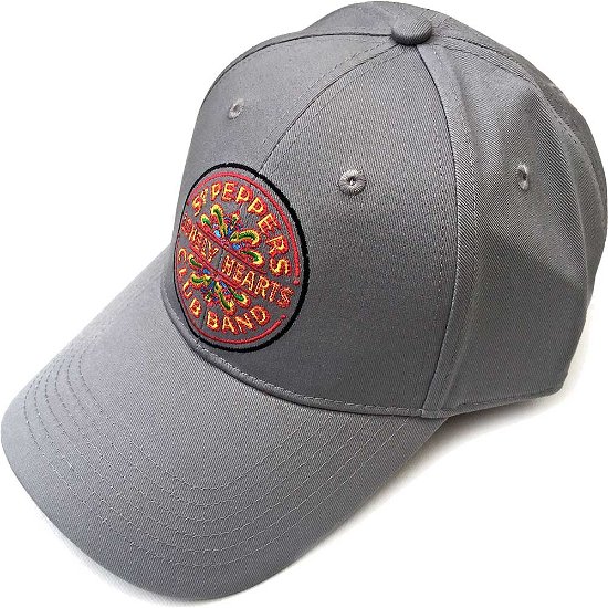 The Beatles Unisex Baseball Cap: Sgt Pepper Drum (Grey) - The Beatles - Marchandise - Apple Corps - Accessories - 5056170626200 - 