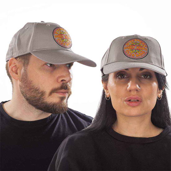 Cover for The Beatles · The Beatles Unisex Baseball Cap: Sgt Pepper Drum (Grey) (TØJ) [Grey - Unisex edition]