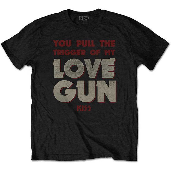 KISS Unisex T-Shirt: Pull The Trigger - Kiss - Produtos -  - 5056170642200 - 