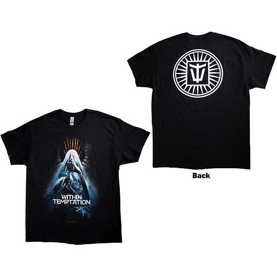 Within Temptation Unisex T-Shirt: Bleed Out Veil (Back Print) - Within Temptation - Produtos - PHD - 5056187767200 - 14 de dezembro de 2023