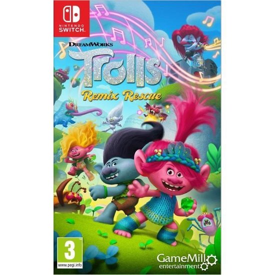Cover for Gamemill Entertainment · Nsw Dreamworks Trolls: Remix Rescue (GAME)