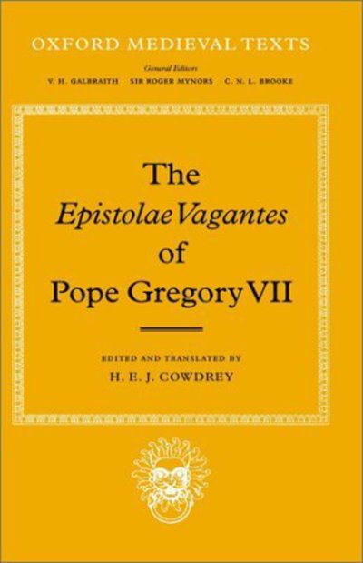 Cover for Pope Gregory VII · The Epistolae Vagantes of Pope Gregory VII - Oxford Medieval Texts (Hardcover Book) (1972)