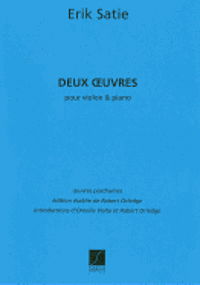 Cover for Erik Satie · Deux oevres de jeunesse (Taschenbuch) (2001)
