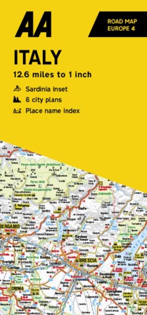 AA Road Map Italy - AA Road Map Europe -  - Böcker - AA Publishing - 9780749583200 - 30 mars 2023