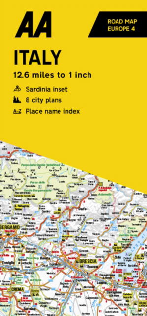 AA Road Map Italy - AA Road Map Europe -  - Livros - AA Publishing - 9780749583200 - 30 de março de 2023