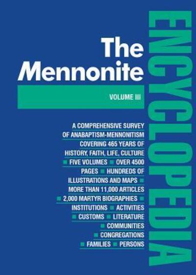 Cover for Harold S. Bender · Mennonite Encyclopedia (Volume III) (Hardcover Book) (1957)