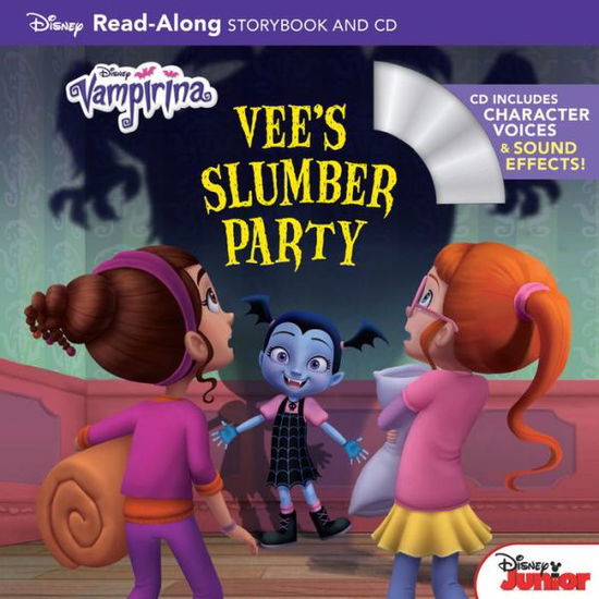 Cover for Disney Books · Vampirina Read-Along Book and CD Vee's Slumber Party (Paperback Book) (2017)