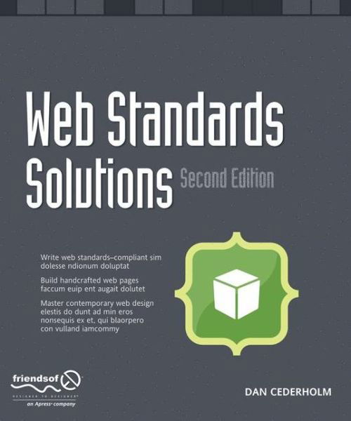 Cover for Daniel Cederholm · Web Standards Solutions: The Markup and Style Handbook, Special Edition (Paperback Book) [2nd edition] (2009)