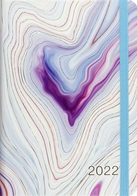 Cover for Peter Pauper Press · 2022 Blue Agate Weekly Planner (Hardcover Book) (2020)