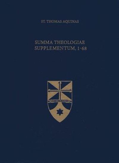 Cover for Saint Thomas Aquinas · Summa Theologiae Supplementum 1-68 (Imitation Leather Bo) (2017)