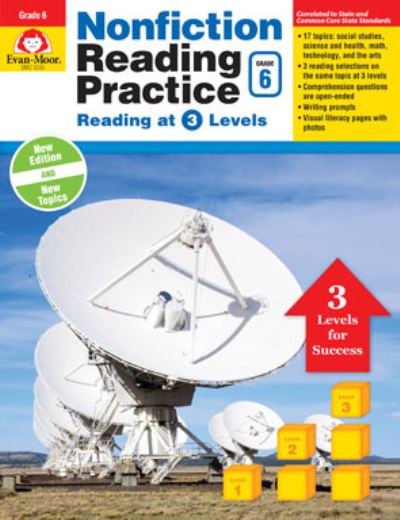 Cover for Evan-Moor Educational Publishers · Nonfiction Reading Practice, Grade 6 (Paperback Book) (2017)