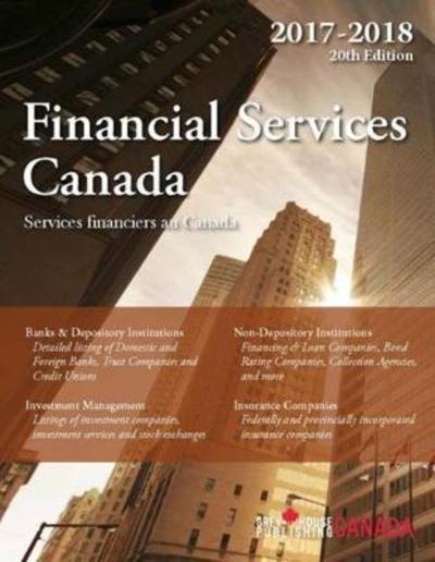 Cover for Grey House Publishing · Financial Services Canada, 2017/2018 (Hardcover Book) (2017)