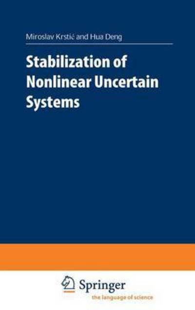 Cover for Hua Deng · Stabilization of Nonlinear Uncertain Systems (Bok) (1998)