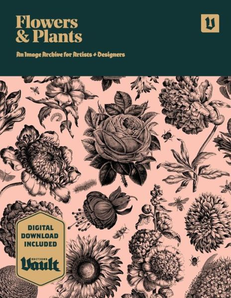 Cover for Kale James · Flowers and Plants: An Image Archive of Botanical Illustrations for Artists and Designers (Paperback Book) (2020)