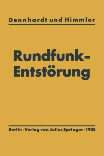 Cover for E H Dennhardt · Leitfaden Der Rundfunkentstoerung (Paperback Bog) [1935 edition] (1935)
