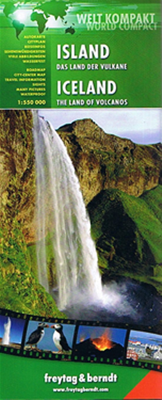 Cover for Freytag &amp; Berndt · Freytag &amp; Berndt World Compact: Iceland: The Land of Volcanos (Hardcover Book) (2011)