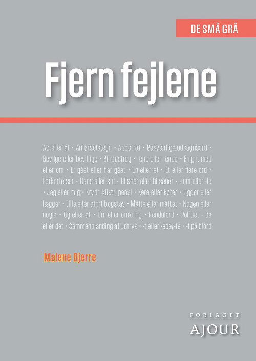 Cover for Malene Bjerre · De små grå: Fjern fejlene (Sewn Spine Book) [4e édition] (2023)