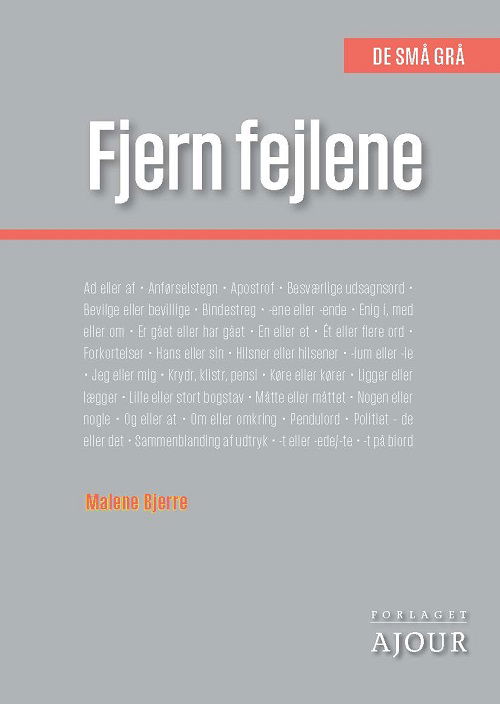 Cover for Malene Bjerre · De små grå: Fjern fejlene (Hæftet bog) [4. udgave] (2023)