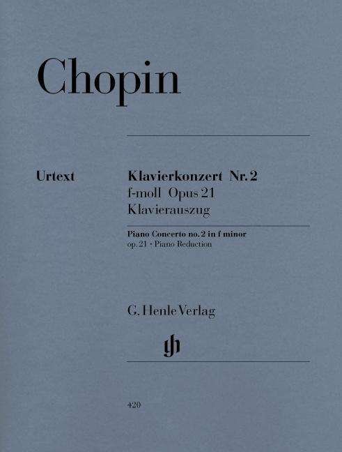 Klav.konz.2 f-Moll,KlA.HN420 - Chopin - Bücher - SCHOTT & CO - 9790201804200 - 6. April 2018