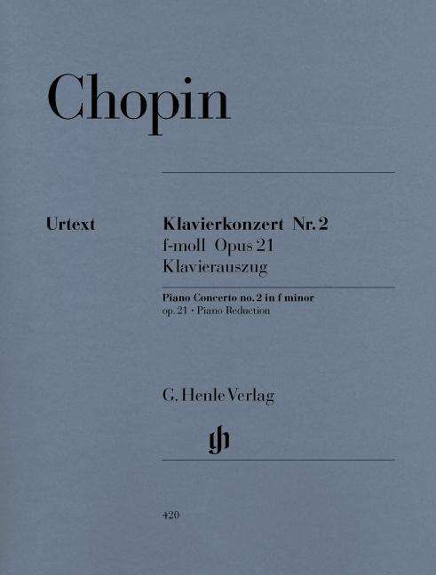 Klav.konz.2 f-Moll,KlA.HN420 - Chopin - Książki - SCHOTT & CO - 9790201804200 - 6 kwietnia 2018