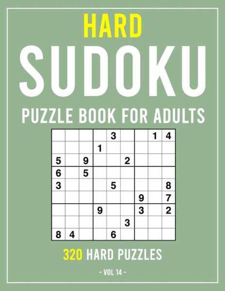 Cover for Agenda Book Edition · Hard Sudoku Puzzle Book for Adults (Paperback Book) (2020)