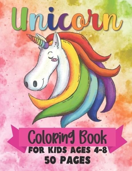 Cover for Doodles For Days · Unicorn Coloring Book 50 Pages: For Kids Ages 4-8 (Pocketbok) (2020)