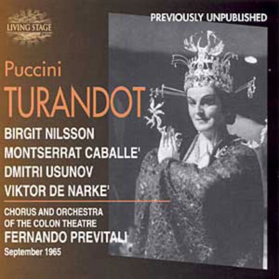 Cover for Nilsson / Caballe / Usunov / Narke / Pretali · Turandot (Buenos Aires 1965) Living Stage Klassisk (CD) (2000)