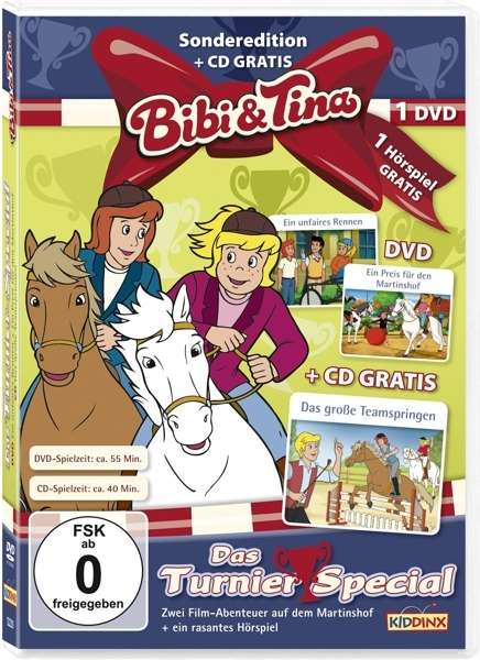 Sp.dvd 2filme Unf.rennen / Teamspr.+cd (426157) - Bibi & Tina - Music - KIDDINX - 4001504122201 - June 6, 2014