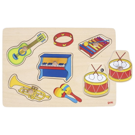 Cover for Noppenpuzzel Muziekinstrumenten Met Geluid 5St. (Legetøj)