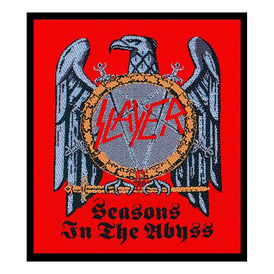 Slayer Standard Woven Patch: Seasons In The Abyss - Slayer - Fanituote - PHD - 5055339726201 - maanantai 30. syyskuuta 2019