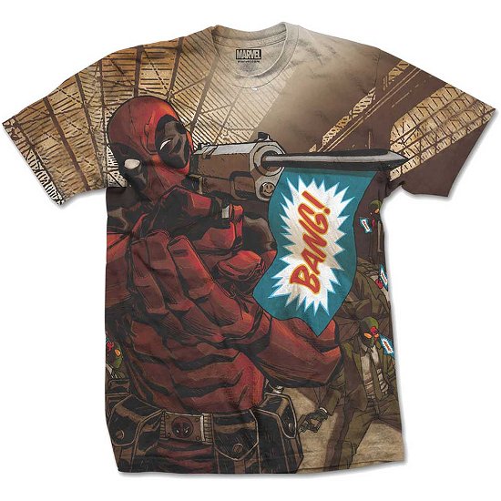 Cover for Marvel Comics · Marvel Comics Unisex Tee: Deadpool Bang (Sublimated) (XX-Large Only) (TØJ) [Sublimated,White - Unisex edition]