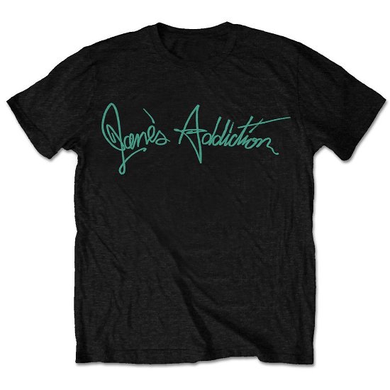 Jane's Addiction Unisex T-Shirt: Script (Retail Pack) - Janes Addiction - Merchandise - Bandmerch - 5056170629201 - 