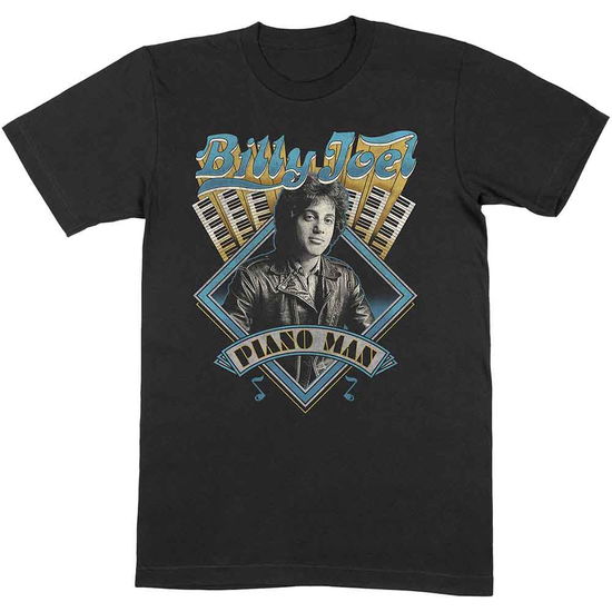 Billy Joel Unisex T-Shirt: Piano Man (Black) - Billy Joel - Merchandise - - 5056368691201 - July 13, 2023