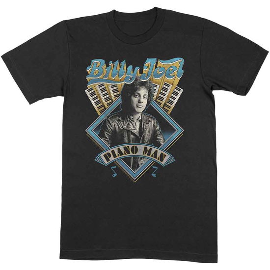 Billy Joel Unisex T-Shirt: Piano Man - Billy Joel - Mercancía -  - 5056368691201 - 
