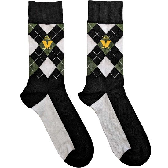 Cover for Madness · Madness Unisex Ankle Socks: Crown &amp; M Green Diamond (UK Size 7 - 11) (Bekleidung) [size M]